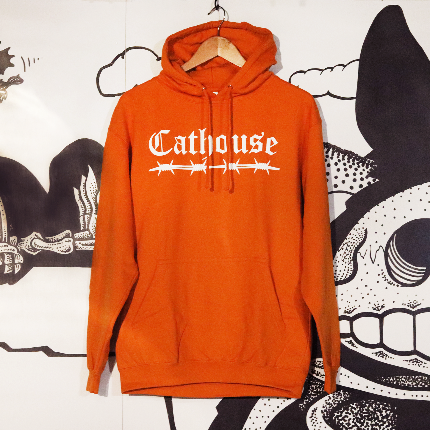 Barbed Pumpkin Orange Hoodie - Seasonal