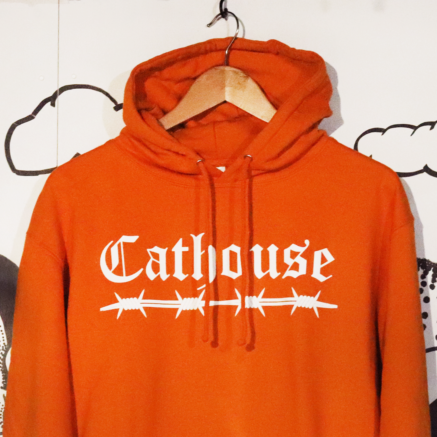 Barbed Pumpkin Orange Hoodie - Seasonal