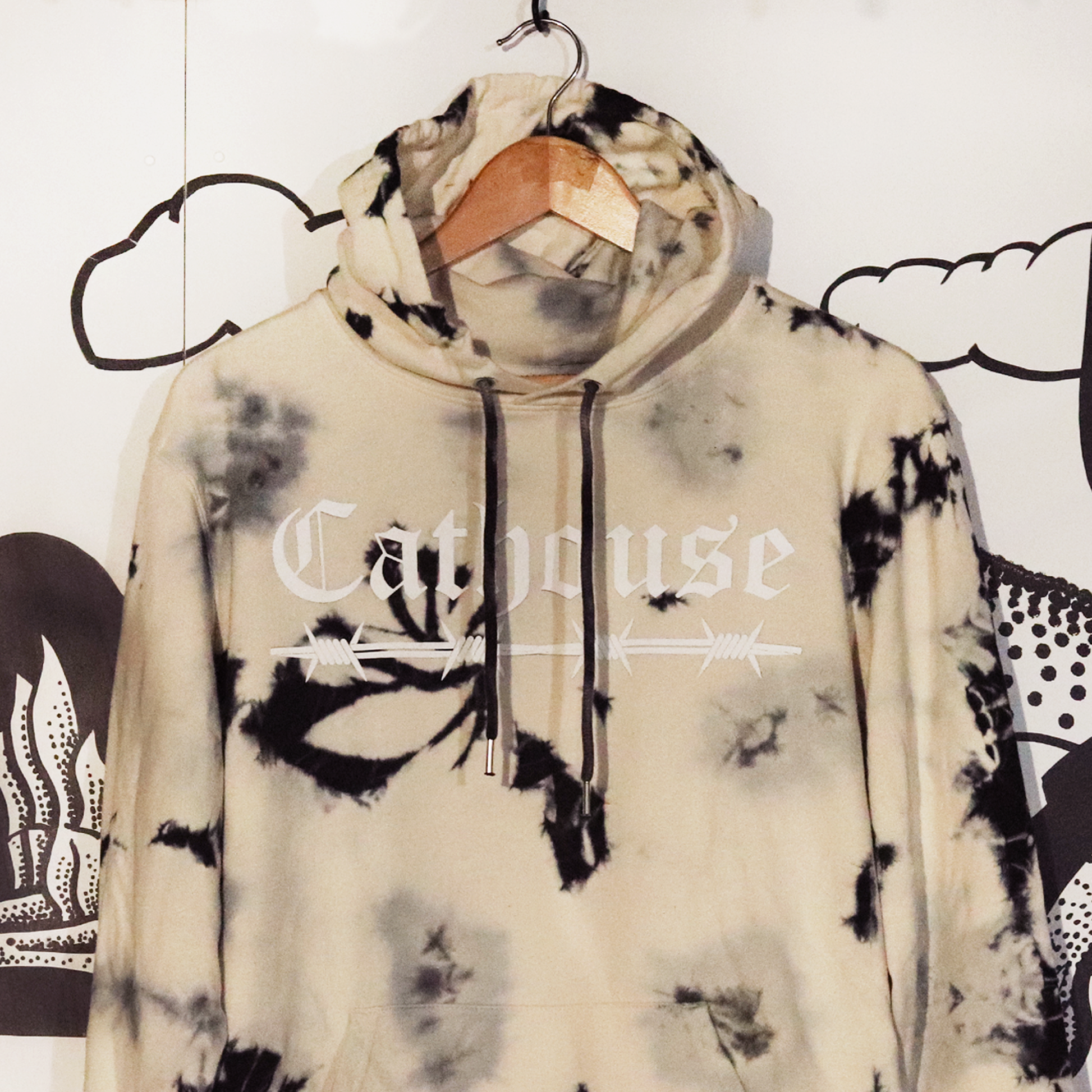 Odd future aqua tie on sale dye hoodie